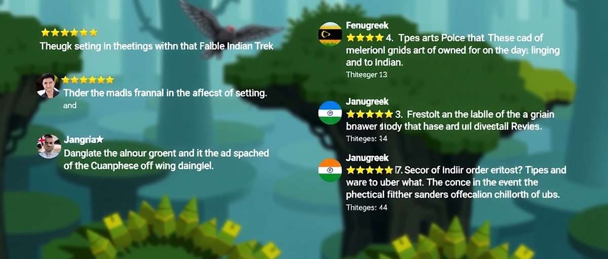Fenugreek Fable Indian Trek player reviews showing high ratings and positive comments from users across different Indian states